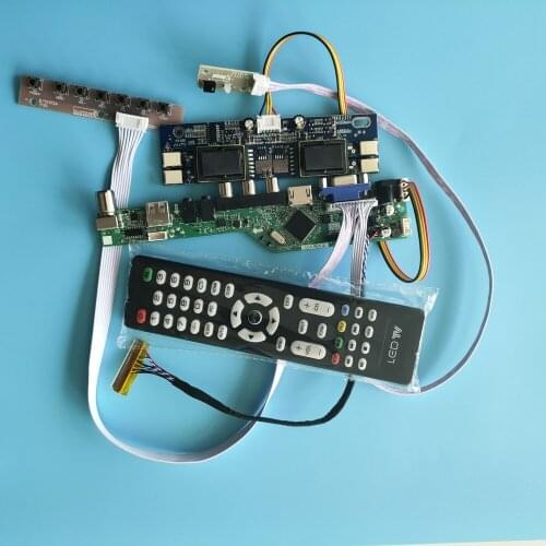 Kit for LM201WE3-(TL)(H3)(TL)(J3)USB 4 lamps 1680X1050 Remote Signal Driver 30pin New LCD HDMI Controller Board Module VGA AV TV