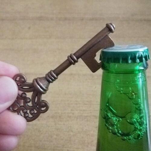 Creative Portable Metal Key Shape Beer Bottle Can Opener Bar Tool Bottle Opener Wedding Party Favors Vintage Supplies