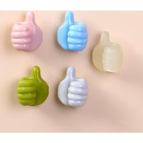 Creative-Punch-Free Hooks Bathroom Kitchen Hooks For Towel Plug Data Cable Wall Hooks Soft Silicone Self Adhesive Hook
