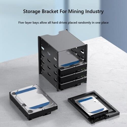 Acasis Hard Drive Bracket Multi-layers Hard Disk Shelf Organizer Box Hdd Case Disk Rack Desktop Storage Container