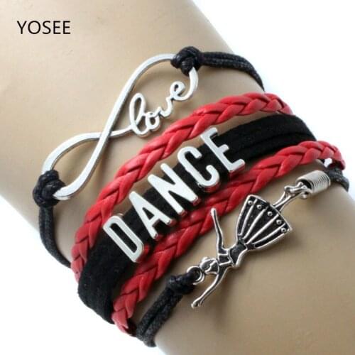 Hot Selling Creative Design Fashion Jewelry Leather Bracelet For Women Mens Unisex Girls lovers' Christmas Day Gift