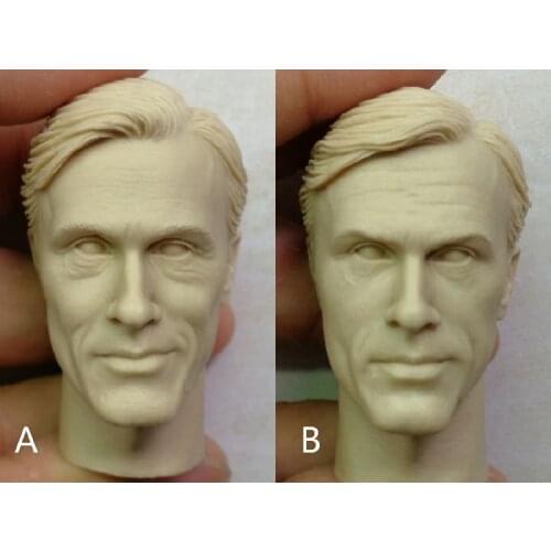 1/6 Hans Landa Christoph Waltz Unpainted Head DIY Models