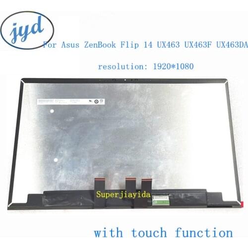 14.0" Matrix For Asus Zenbook 14 UX463 UX463FA UX463FL Touch Digitizer Glass LED Screen Laptop LCD Display Assembly New