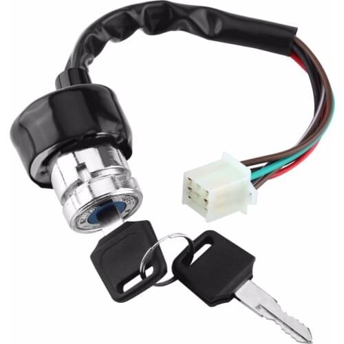 Motorcycle Ignition Switch S6 Wire Ignition Switch 3 Position 2 Keys Motorcycle Kart Pit Quad Bike Motorcycle Switches 2018