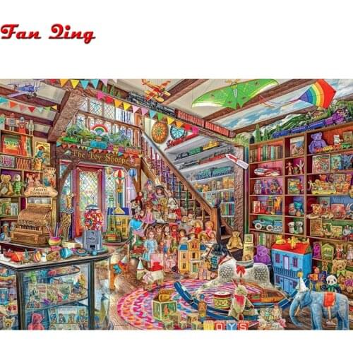 Full Square/Round Drill 5D DIY Diamond Painting "The Toy Store" 3D Embroidery Cross Stitch 5D Home Decor