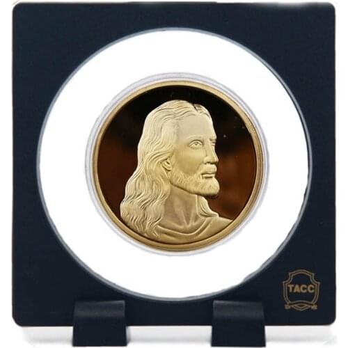 Jesus 24k gold-plated souvenir coin character avatar commemorative coin new year gift birthday valentine gift metal coin