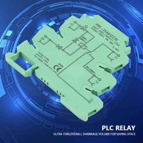 MRC-25A61Z230 230VAC/220VDC Electromagnetic Contact Interface Relay Module Input 1NO 1 NC Ultra-thin PLC relay