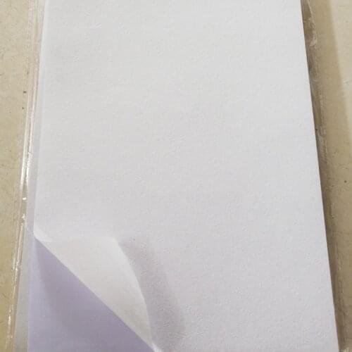 Free shipping adhesive label paper A4 blank luxury white masking textured sticker for laser printer