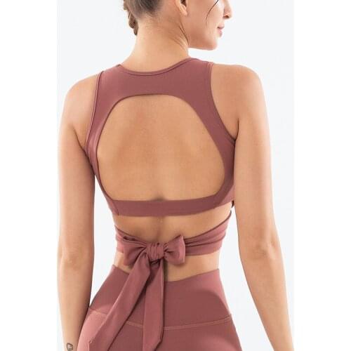 Sexy Bandage Women Sport Bra Top Padded Yoga Brassiere Fitness Running Jogging Sports Tank Top Female Dance Yoga Bra Sportswear