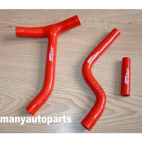 3PCS Silicone Radiator Hose KIT FOR Yamaha YZ250F YZF250 YZ-F250 4-Stroke 2010-2013 11 12 13 RED /WHITE
