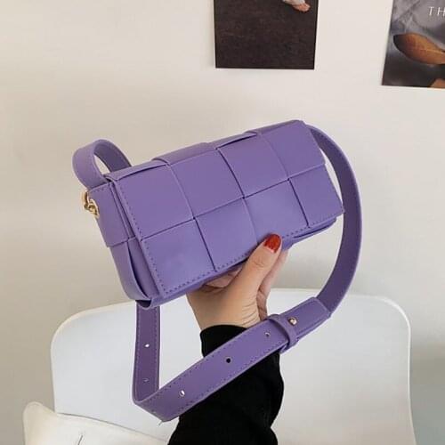 High Quality Solid Color PU Leather Shoulder Bags for Women 2021 Small Crossbody Bag Large Capacity Ladies Handbags Sac Epaule