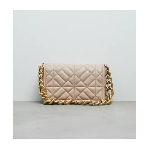 Thick Chain Totes Brand Small PU Leather Underarm Shoulder Bags for Women 2021 Fashion Ladies Travel Handbags and Purses