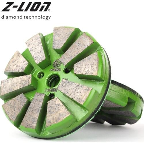 Z-LEAP 3" Diamond Polishing Pad Metal Bond 83mm Concrete Floor Grinding Disc Segments Thickness 8mm Wet Dry Stone Abrasive Wheel