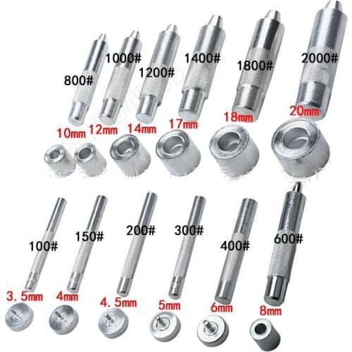 1 Pcs Punching Holes Tools Rivet Snap Button Setter Die Base Leather Craft Working DIY