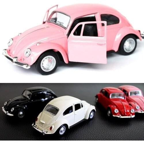 1PC Newest Arrivals Vintage Beetle Pull Back Car Model Toy for Children Gift Decor Cute Figurines home decor 2021