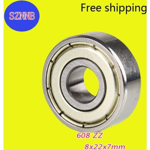 10pcs bearing free shipping precision wheel bearing tray bearing 608zz deep grove ball bearing 8 * 22 * 7 8x22x7mm