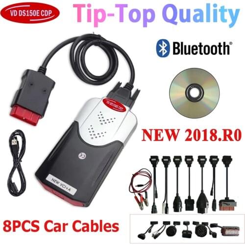 2021 VD DS150E CDP with Bluetooth 2018.R0 2017.R3 keygen as Multldiag pro MVD for delphis cars trucks OBDII diagnostic-tool