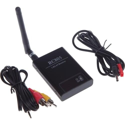 RC805 5.8Ghz 5705-5945MHz 8CH AV Wireless FPV Receiver for Video Transmitter