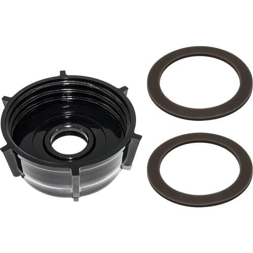 Blendin Base Bottom Cap with 2 Rubber O Ring Gaskets, Compatible for Oster and Osterizer Blenders,Black
