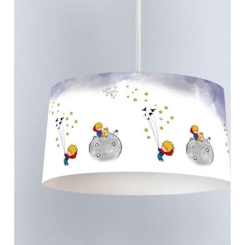 The Wandering Little Prince Boy Printing Patterned Kids Baby Room Bedroom Light Pendant Lamp Chandelier