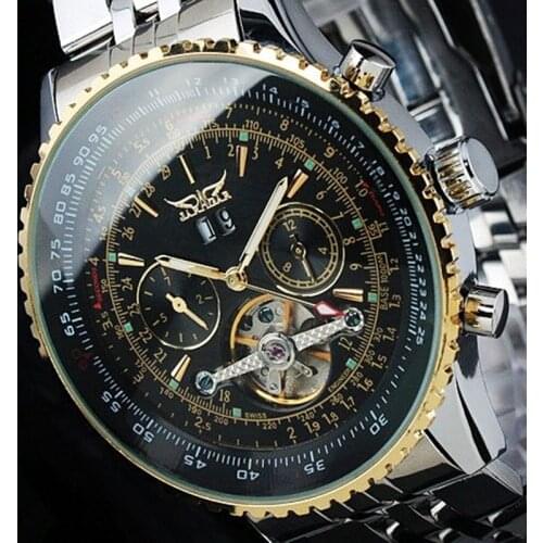 Mens Watches Top Brand Luxury JARAGAR Men Military Sport Wristwatch Automatic Mechanical Tourbillon Watch relogio masculino