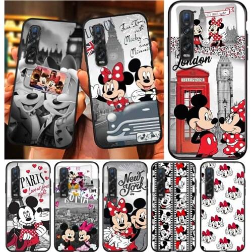 Mickey Minnie Travel For OPPO Find X3 X2 Lite K5 K3 R17 R15 R9S F15 F11 F19 F9 F7 Neo Pro Soft Silicone Phone Case