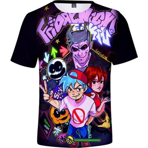 3 To 14 Years kids tshirt 3D Print Cosplay Friday Night Funkin T shirt Adult T-shirt Summer Casual Short Sleeve children Tee