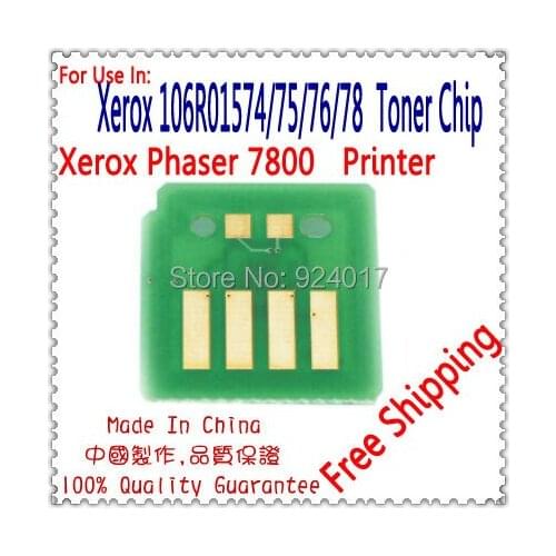 For Xerox 7800 7800N 7800DN 7800DX 7800GX Toner Cartridge Chip,For Xerox 106R01566 106R01567 106R01568 106R01569 Toner Chip