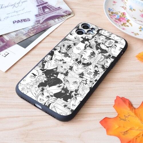 For iPhone Rengoku Aniki Collage Demon Slayer Print Soft Matt Apple iPhone Case