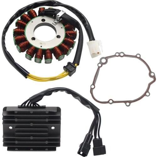 Moto Magneto Stator Coil+Voltage Regulator Rectifier+Clutch Engine Cover Gask For Suzuki GSXR600 GSXR750 11483-01H00 32800-47H00