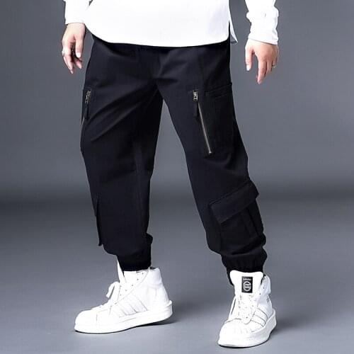 Plus 7XL 6XL 5XL Mens Cargo Pants Joggers Cotton Pant For Man Casual Cargo Pants Men Streetwear Loose Man Trouser Trendy