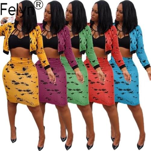 2020 Best Quality Elegant Fashion Design 2 piece Dress Print O-neck Long Sleeve Spring Fall Wear Midi Dress Vestido BB8025