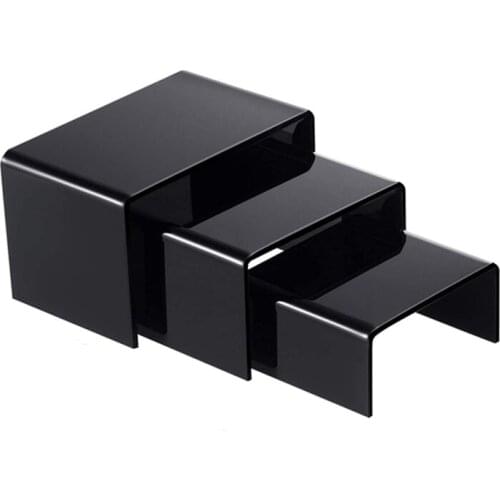 3Pcs/Set Acrylic Display Stand Jewelry Collectible Showcase Storage Rack Shelf Holder for Cosmetics Doll Toys