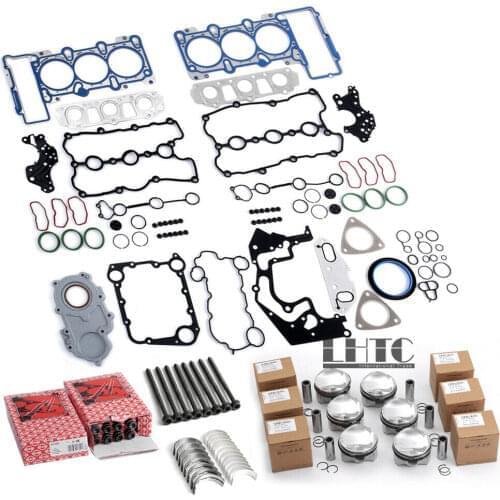 Engine Pistons Gaskets Overhaul Rebuild Kit For Audi A6 A7 A8 S4 S5 Q7 3.0 TFSI for VW Audi 3.0 TFSI V6 2995cc 183Cu Supercharge