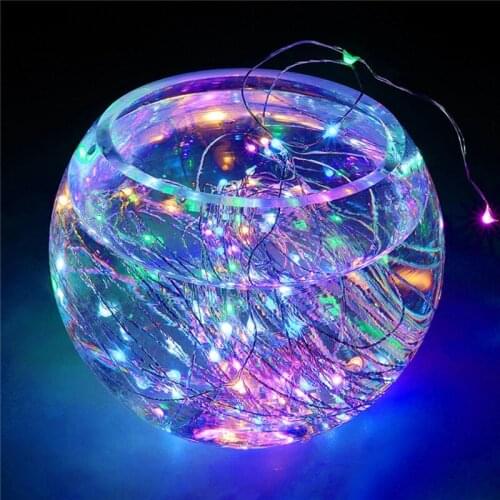 Christmas holiday lights 8 Colors 10m 100LED Copper Wire Fairy String Lights indoor festival wedding party led decoration lights