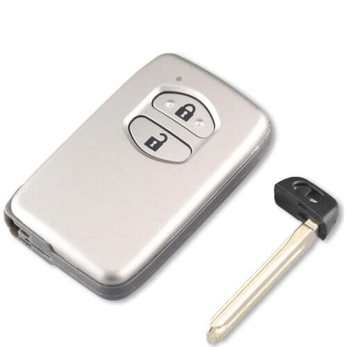 2 Button Replacement For Remote Car Key Shell Case For Toyota 4Runner Venza Prado Avalon Camry Land Cruiser Uncut Blade
