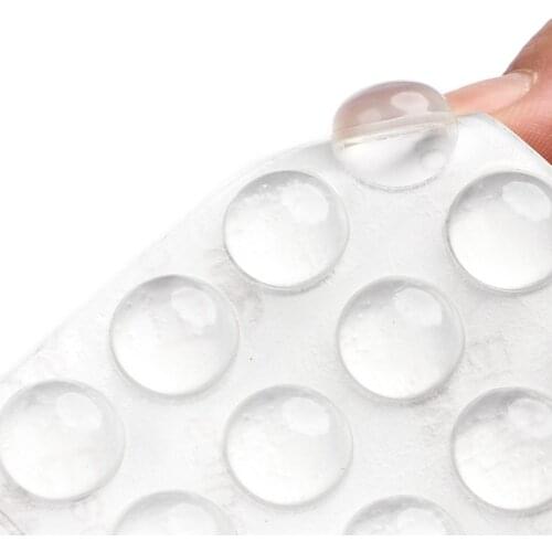 32Pcs Door Stopper 5MM Thickness Self Adhesive Silicon Rubber Kitchen Cabinet Damper Buffer Pad Furniture Hardware