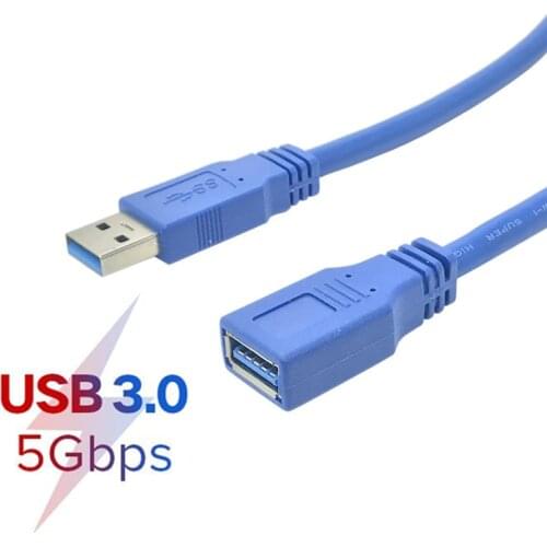 USB Extension Cable USB 3.0 Male to Female Smart TV PS4 Xbox One SSD USB3.0 Extender Data Cord Mini USB Extension Cable 0.3M-5M