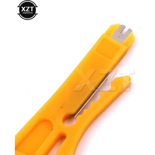 1pc Mini Strippers Network Cable Plier UTP STP Cable Cutter Telephone Wire Stripper RJ45 tool Yellow