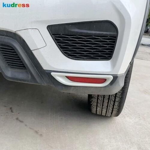 For Mitsubishi RVR/ASX/Outlander Sport ES 2020 2021 Chrome Rear Reflector Fog Light Lamp Cover Sticker Trim Car Accessories 2pcs