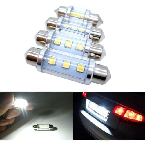 2x C5W LED CANBUS Bulb Festoon 31mm 36mm 39mm 41mm C10W Car Interior Lights Dome Lamp For Ford Focus 2 3 1 Mk2 Mk3 Fiesta