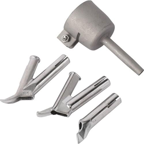 4 Speed Welding Nozzles For Vinyl Pvc Plastic Hot Air Blower Triangle Speed Nozzle 5Mm Round Welding Head Alloy Y Type Retail