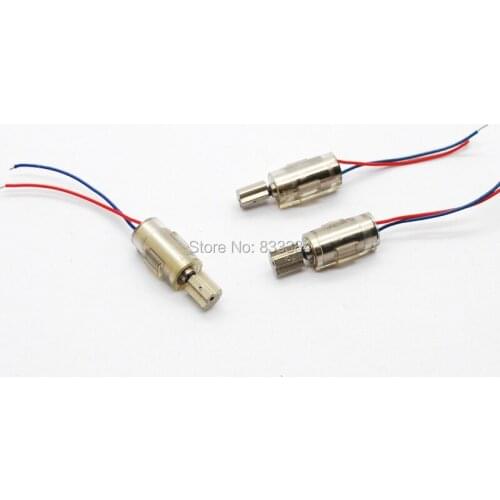 5pcs 410 DC Coreless Motor 4*10mm With vibration 3V-4.5V DC Vibration Coreless Motor with plastic sleeve
