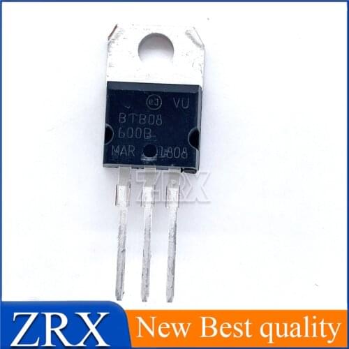 5Pcs/Lot BTB08-600B three terminal bidirectional thyristor switch 8A / 600V TO-220
