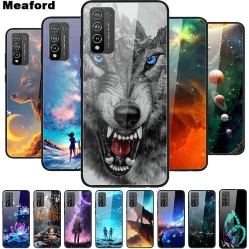 Luxury Cover Case for Honor 10X Lite Tempered Glass Cover for Huawei Honor 10X Lite Case TPU Funda Honor10X Lite 10x 10 X Lite
