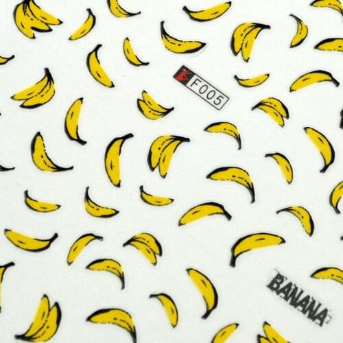 Banana nail art decorations sticker decals beauty manicure tools nails accessoires new arrival