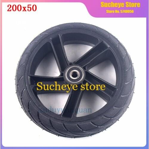 8'' Practical Back Wheel Rear Durable Tyre Assembly KickScooter For Ninebot Es1 Es2 ES4 Electric Scooter 200x50 solid wheel