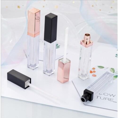 Rose gold lip gloss container Container Plastic Empty Liquid Lipstick Storage Bottle lip gloss tube black lipgloss botte