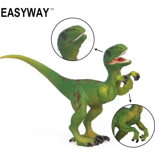 Mr.Froger Velociraptor Model Toy Dinosaur modeling Set Jurassic Solid plastic PVC Classic Toys Children Animal Models cute gifts