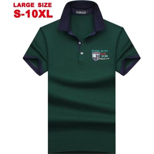 2021 New Lapel Short Sleeve T-shirt Mens Business Leisure Middle-Aged Half Sleeve Solid Color Loose LARGE T-SHIRT Polo Top Clot